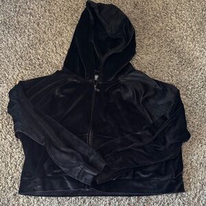 Victoria secret on point velour zip up